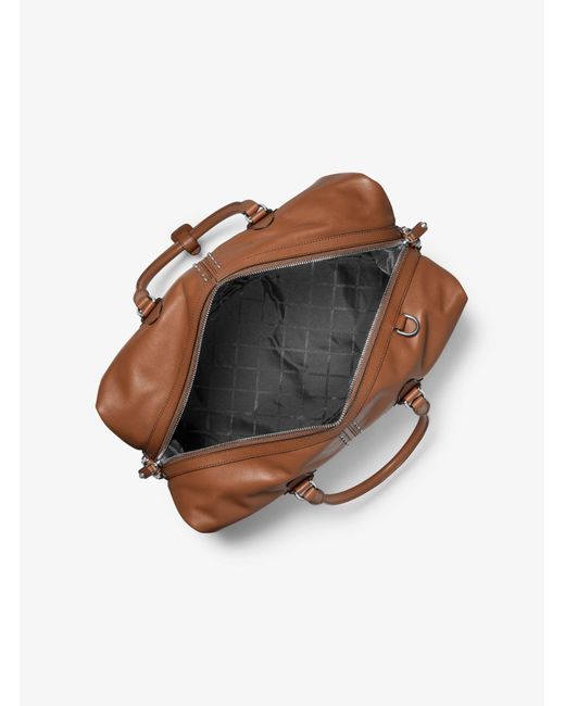 Michael Kors Astor Studded Leather Duffel Bag in Brown for Men Lyst UK