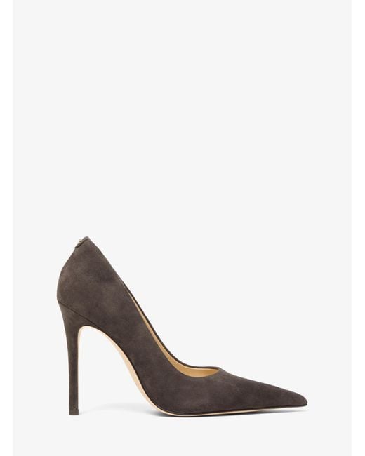 MICHAEL Michael Kors White Mk Elyse Suede Pump