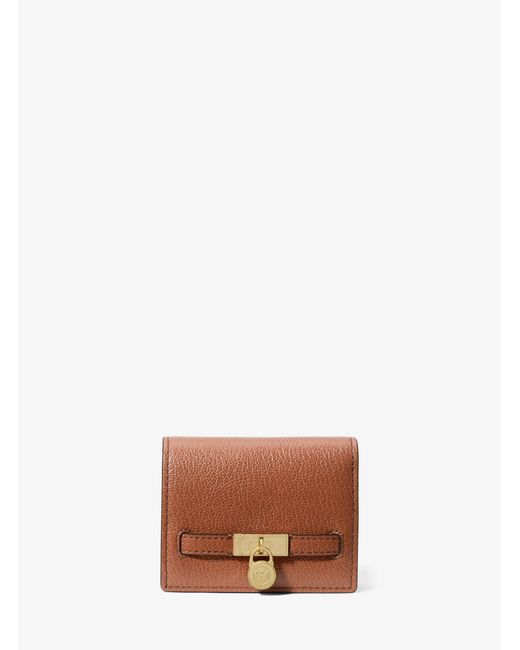 MICHAEL Michael Kors White Mk Hamilton Moderne Small Leather Wallet