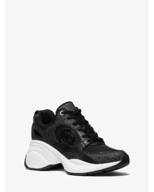 Michael Kors Black Zuma Knit Trainer