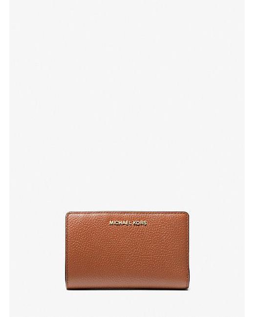 Michael Kors White Medium Pebbled Leather Wallet
