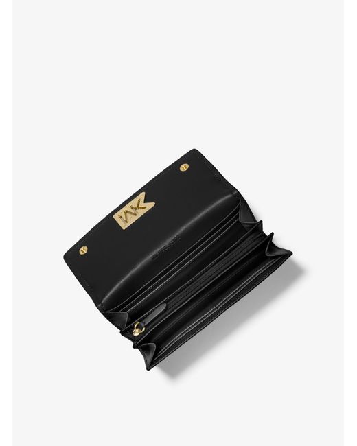Michael Kors Gray Mimi Large Saffiano Leather Bi-fold Wallet