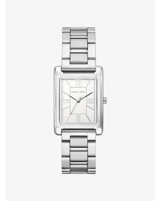 Michael Kors White Mk Essex-Tone Watch for men
