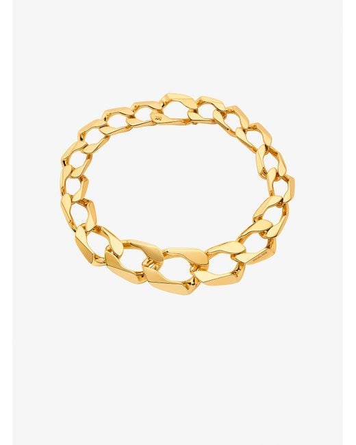 Michael Kors Metallic Precious-Metal Plated Brass Curb Link Necklace