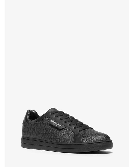 Michael Kors Black Keating Lace Up Sneakers for men