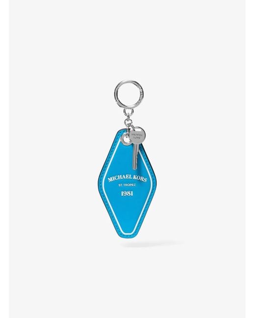 Michael Kors Blue Hotel Key Bag Charm