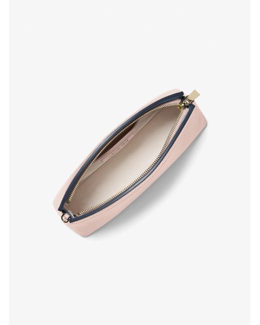 MICHAEL Michael Kors Pink Mk Athena Small Leather Convertible Clutch