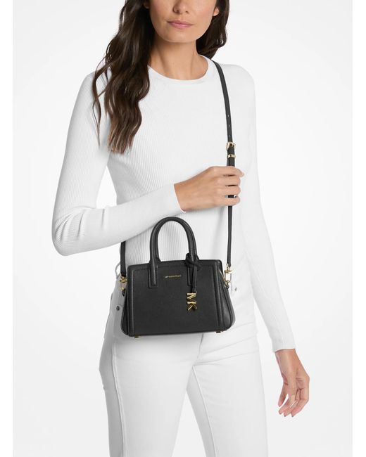 MICHAEL Michael Kors Black Laila Extra-Small Leather Crossbody Bag