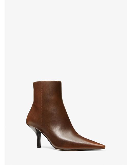 Mk Bottine Selina En Cuir MICHAEL Michael Kors en coloris Brown