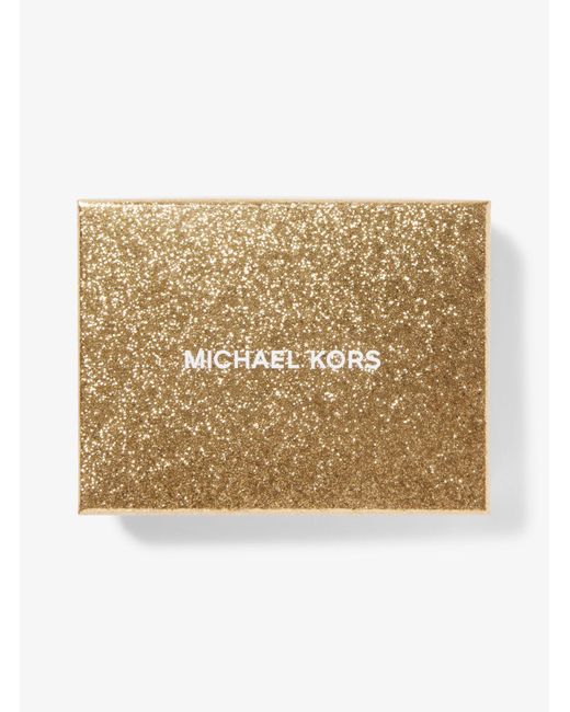 Petit portefeuille Jet Set en cuir grainé MICHAEL Michael Kors en coloris Natural