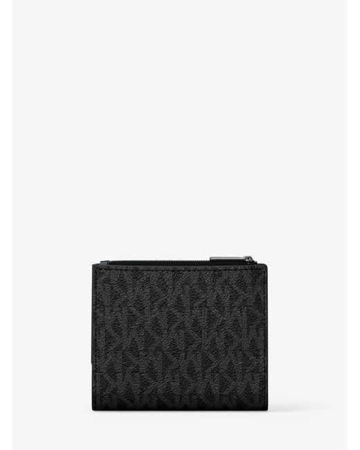 Michael Kors Black Mk Hudson Signature Logo Wallet for men