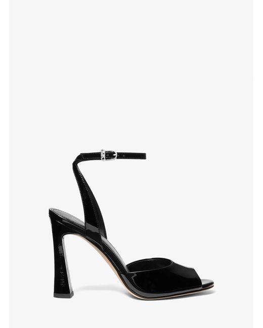 MICHAEL Michael Kors White Mk Rosie Patent Leather Sandal