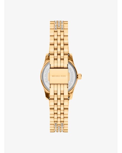 Michael Kors Metallic Petite Lexington Pavé-Tone Watch