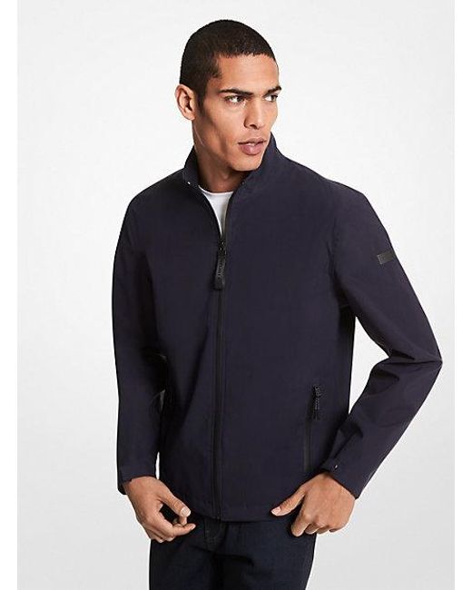 Michael Kors Blue Woven Golf Jacket for men