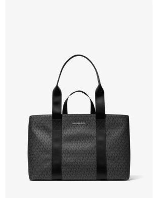 Michael Kors Black Cooper Signature Logo Tote Bag for men