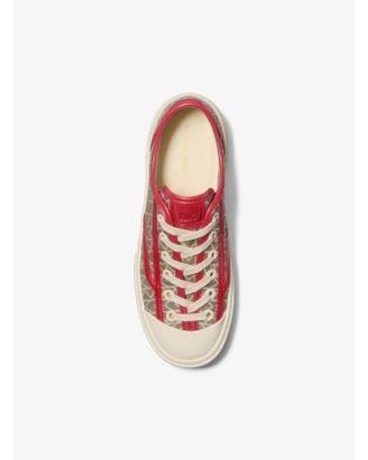 MICHAEL Michael Kors Pink Jude Mk2000 Logo Jacquard Trainers