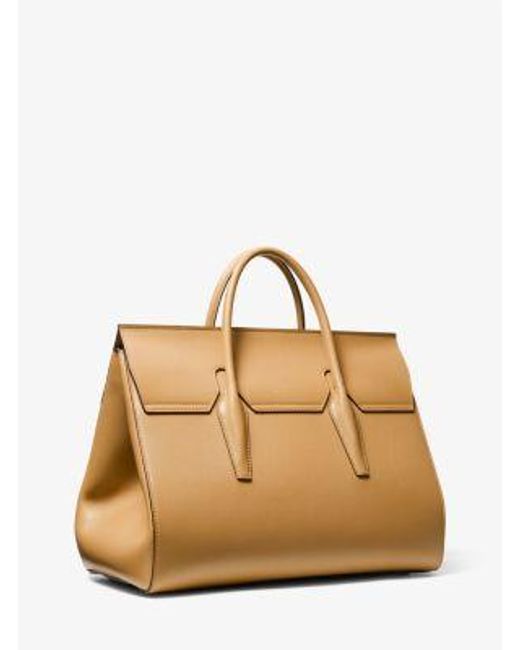 Michael Kors Natural Campbell Leather Weekender Bag