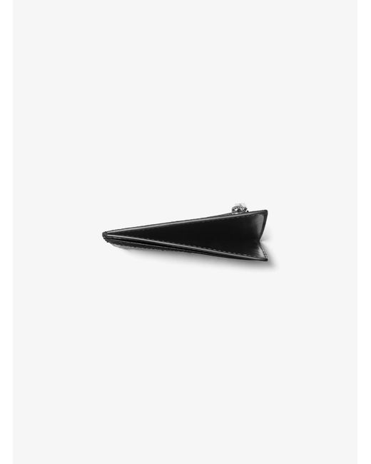 Michael Kors Black Hudson Signature Logo Card Case for men