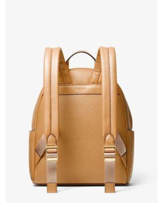 Michael Kors Natural Bex Medium Pebbled Leather Backpack