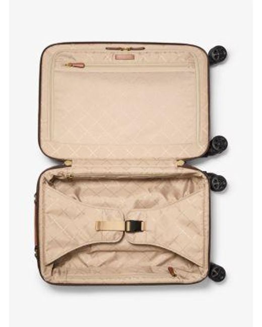 Michael Kors Brown Small Polka Dot Signature Logo Suitcase