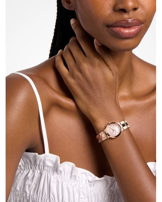 Michael Kors Pink Petite Billie-Tone Watch