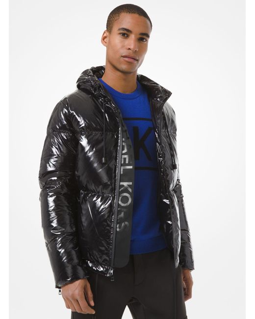 Michael Kors Quilted Nylon Hooded Puffer Jacket in Black for Men | Lyst  Canada