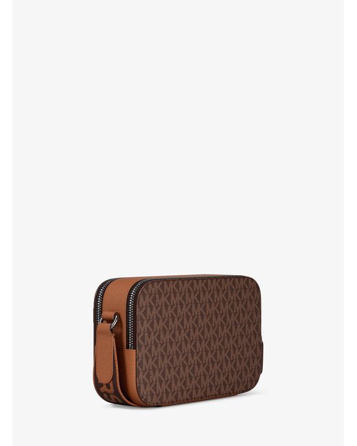 Michael Kors Gray Hudson Signature Logo Camera Crossbody Bag for men