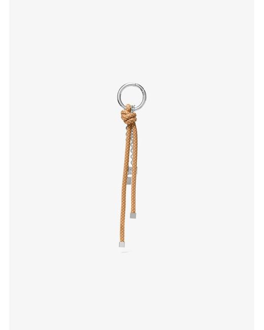 MICHAEL Michael Kors White Tone And Speckled Cord Bag Charm