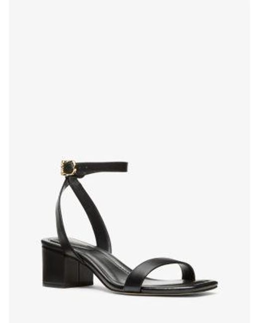 Michael Kors White Merriam Leather Sandal