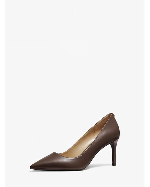 MICHAEL Michael Kors White Alina Flex Leather Pump