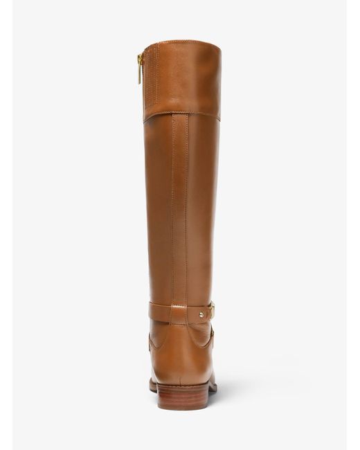 michael kors kincaid leather riding boot