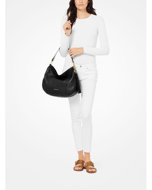 Michael Kors Brooke Large Hobo in Black Lyst UK