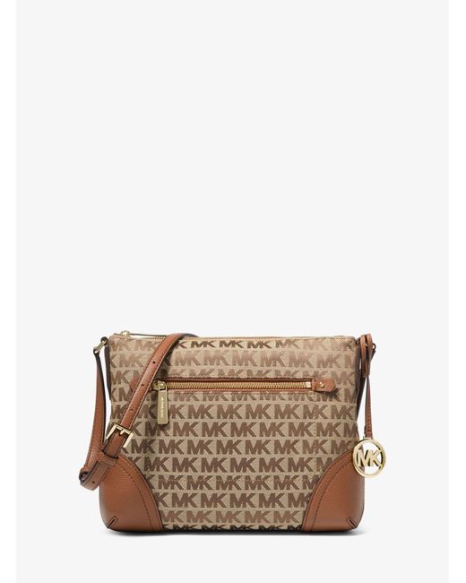 michael kors white duffle bag