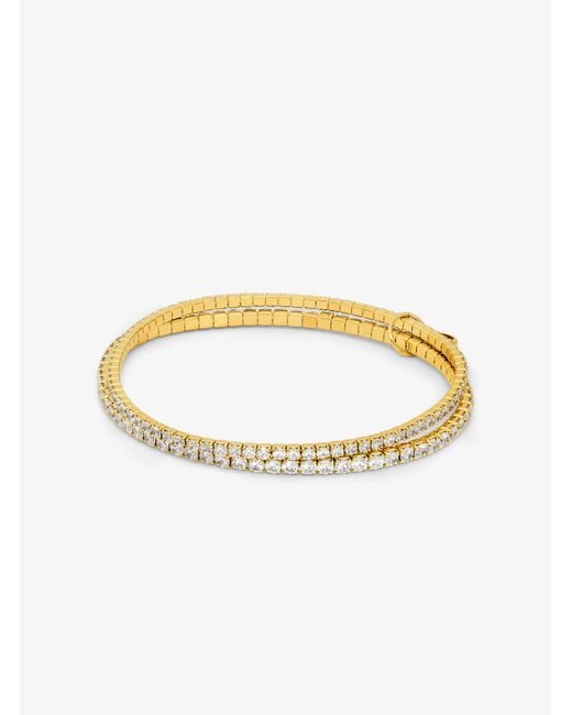Michael Kors Metallic Colored Brass Double Bracelet Set