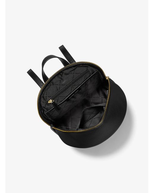 Michael Kors Outlet Black Mk Erin Medium Backpack