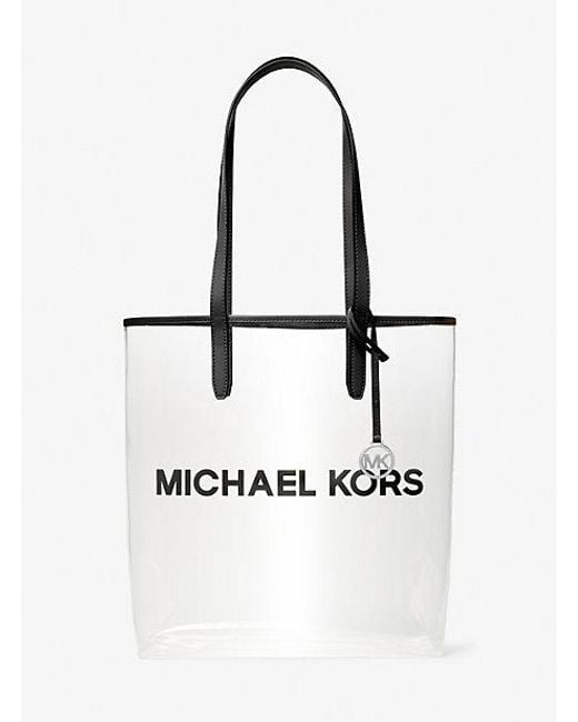Michael Kors Natural The Michael Large Clear Vinyl Tote Bag