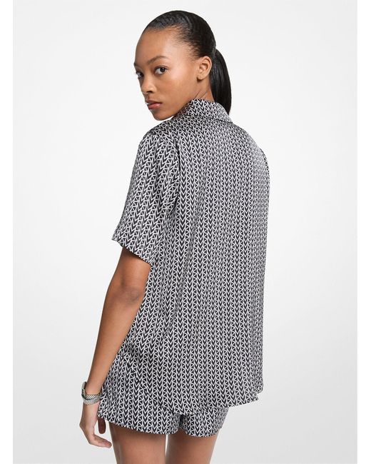 Camicia Stile Cubano di MICHAEL Michael Kors in Metallic
