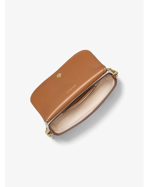 Michael Kors White Nolita Small Signature Logo Crossbody Bag