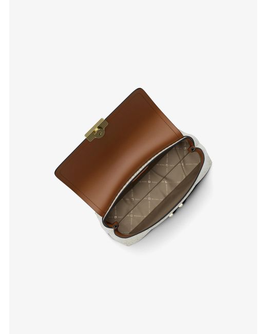 MICHAEL Michael Kors Natural Mk Tribeca Extra-Small Signature Logo Satchel