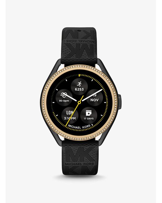 Michael kors smart watch shop black