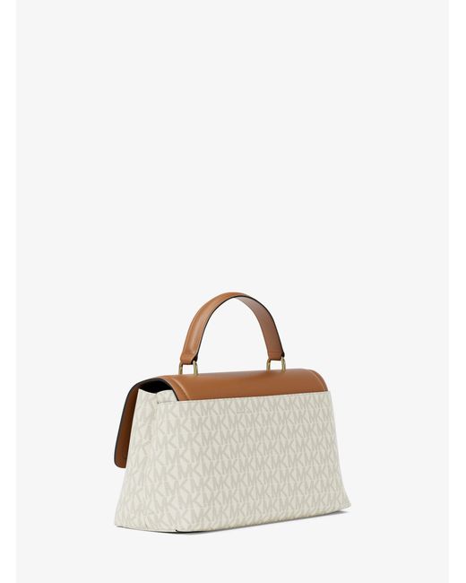MICHAEL Michael Kors Natural Mk Tribeca Extra-Small Signature Logo Satchel