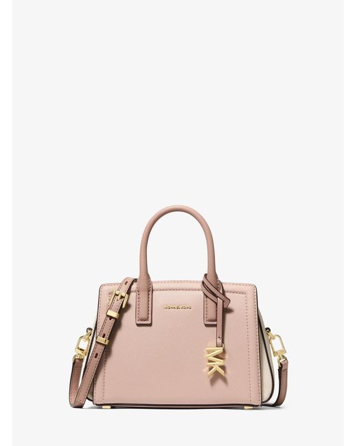 MICHAEL Michael Kors Natural Mk Laila Extra-Small Pebbled Leather Crossbody Bag