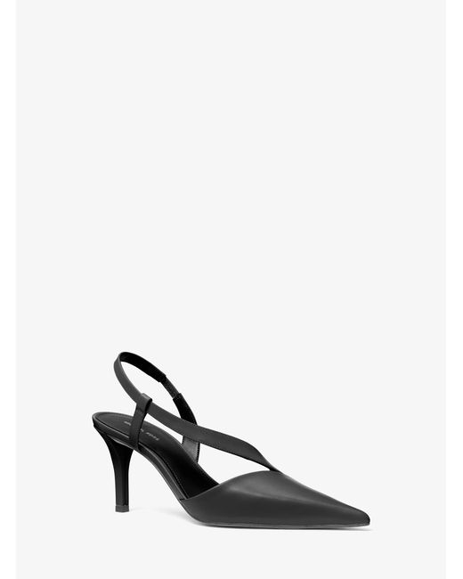 MICHAEL Michael Kors White Mk Jaida Leather Pump