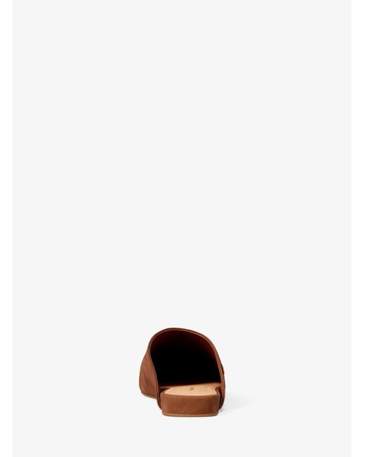 Michael Kors Brown Mk Cady Suede Mule