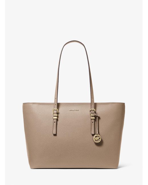 Mk Borsa Tote Quinn Grande di MICHAEL Michael Kors in Natural
