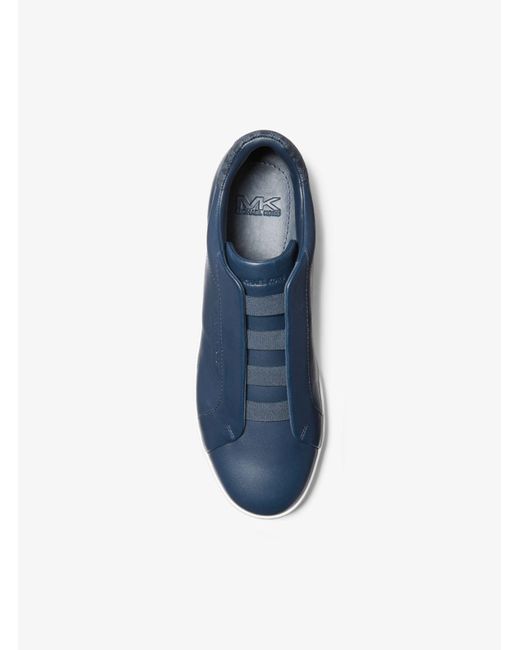 Michael Kors Blue Keating Leather Slip-on Sneaker for men