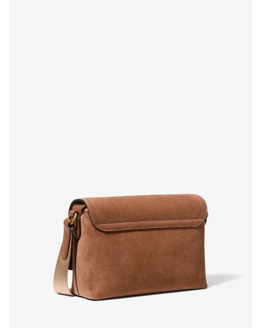 Michael Kors Brown Hudson Mini Suede Messenger Bag for men