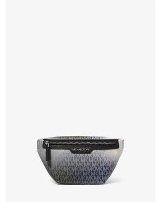 Michael Kors Gray Cooper Ombré Signature Logo Sling Pack for men