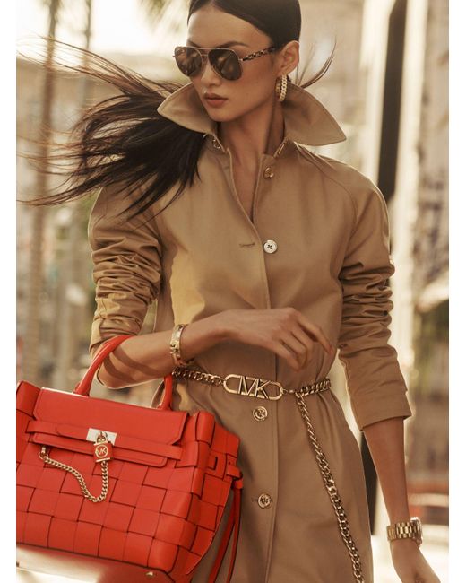 Michael michael kors belted on sale trench coat