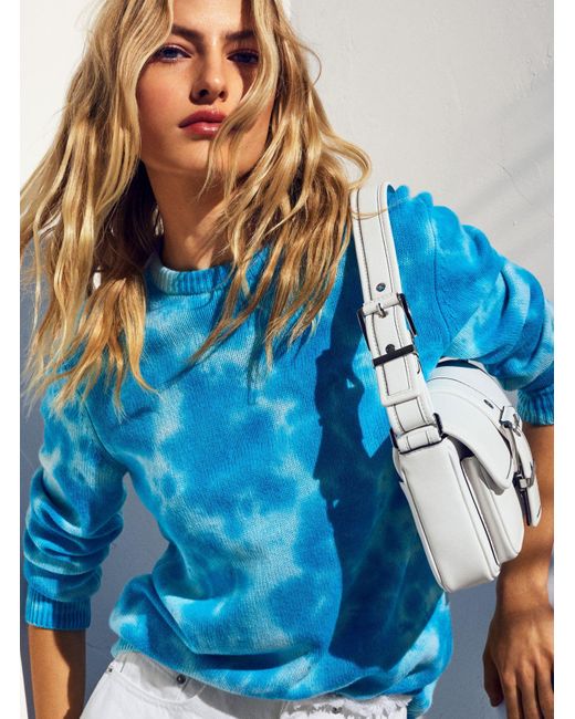 Pullover in cashmere con stampa di Michael Kors in Blue